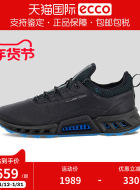 ECCO爱步男鞋防水舒适耐穿高尔夫球鞋高尔夫C4健步130404香港现货