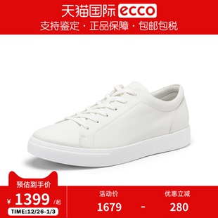 轻商务简约舒适板鞋 26年新款 柔酷10号560114 爱步男休闲鞋 Ecco