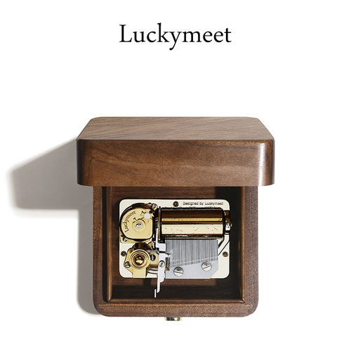 Luckymeet胡桃木八音盒私人定制