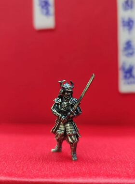铜模型小日子幕府将军兵人摆件