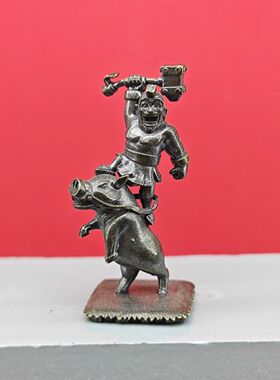 黄铜做旧 皇室战争 胜利系列 野猪骑士 手办部落冲突游戏模型摆件