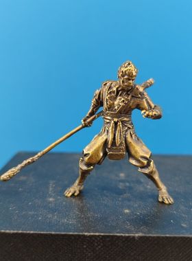 黄铜美猴王黑神话悟空一体模型潮玩摆件gk游戏孙悟空人偶手办雕像