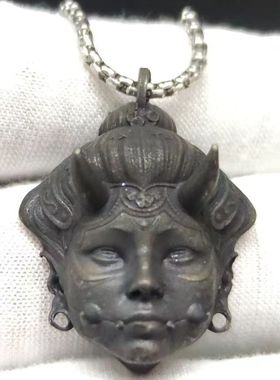 男女情侣黄铜女野蛮人面具罩