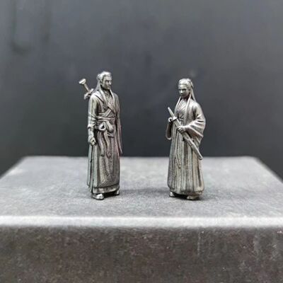黄铜神雕侠侣可上色模型摆件