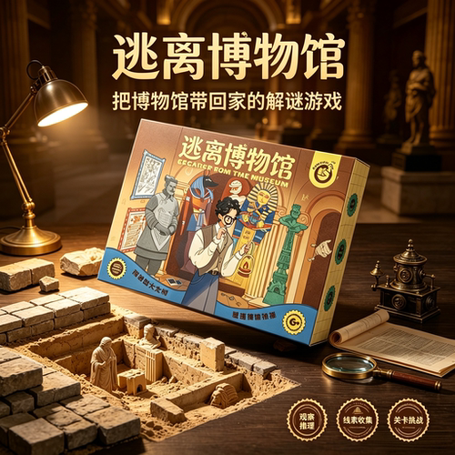 儿童逃离博物馆解谜益智玩具