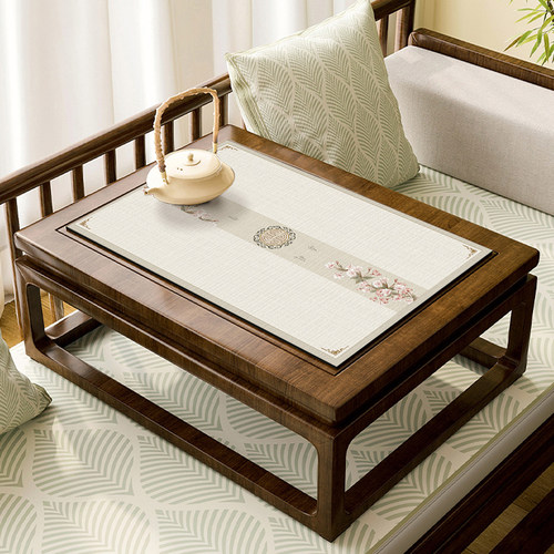 新中式罗汉床小茶几茶席吸水垫布