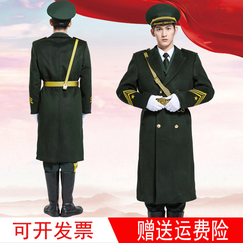 冬季国旗班仪仗队服装护旗手冬季毛呢大衣