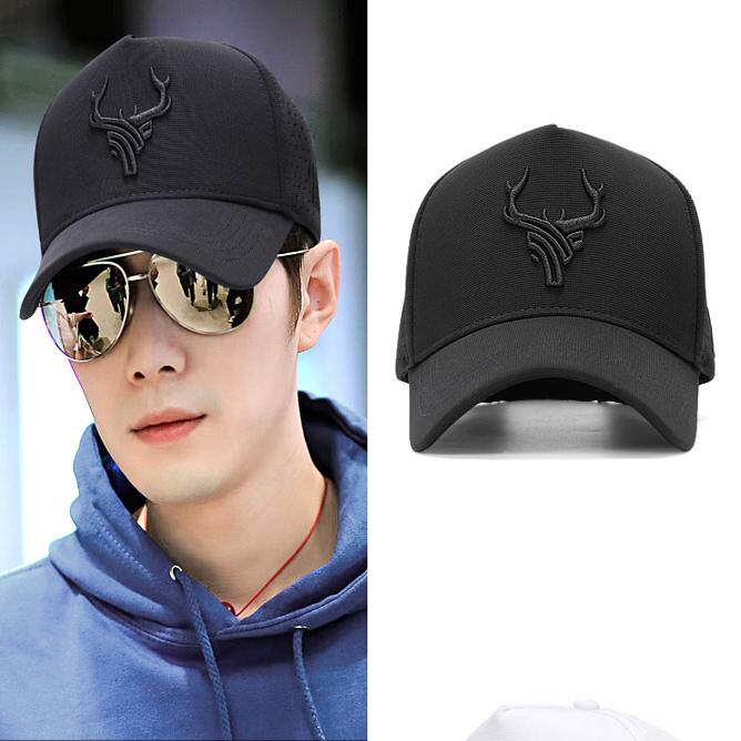 高顶大头围帽子男加大加深春秋韩版潮牌显脸小棒球帽女防晒鸭舌帽