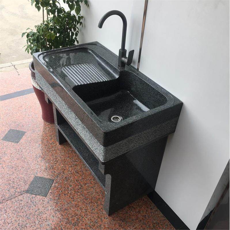 室外大理石洗衣池带搓衣板阳台花岗岩洗衣台石材台盆水磨石洗衣槽