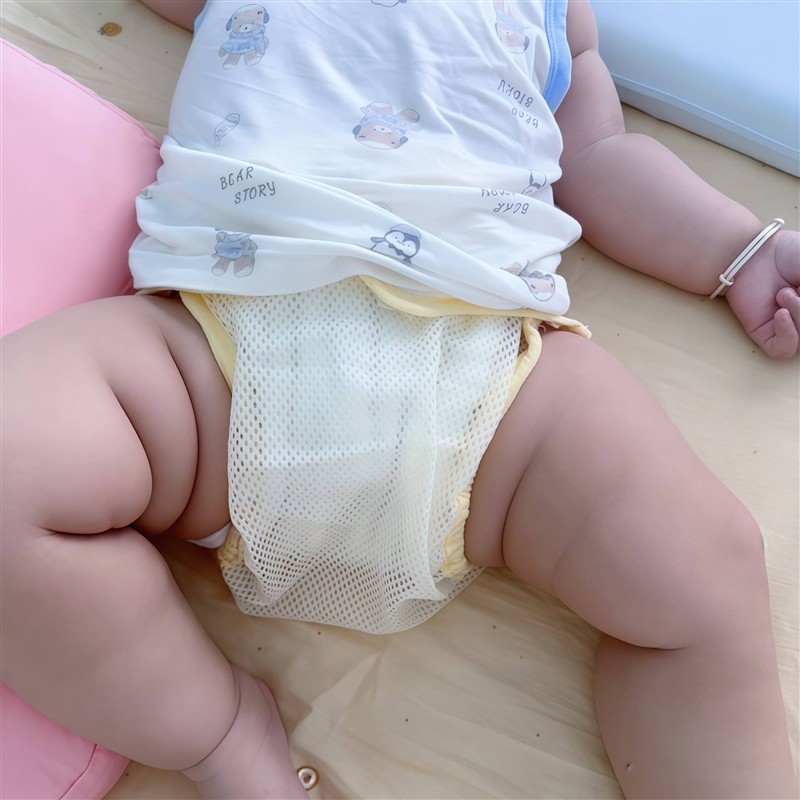 婴儿尿布固定带尿戒子网眼兜可水洗宝宝介子尿布裤