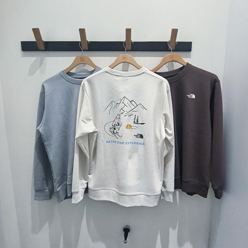 秋冬TheNorthFace北面户外休闲印花长袖纯棉卫衣男女同款8EP9