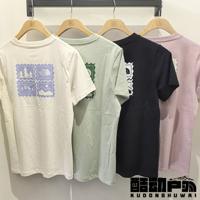 26春夏新款TheNorthFace北面户外运动透气纯棉印花短袖T恤女8JSN