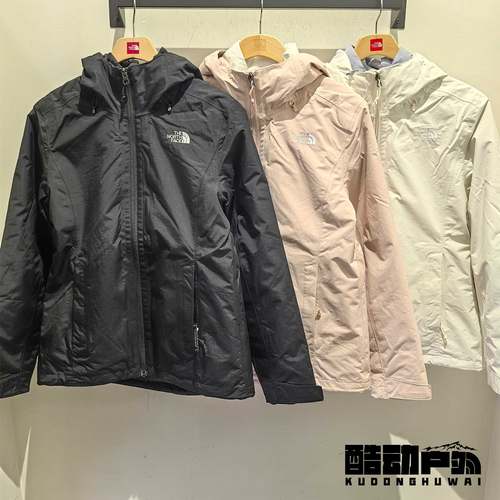 25秋冬TheNorthFace北面户外防水保暖鹅绒内胆三合一冲锋衣女8GK6
