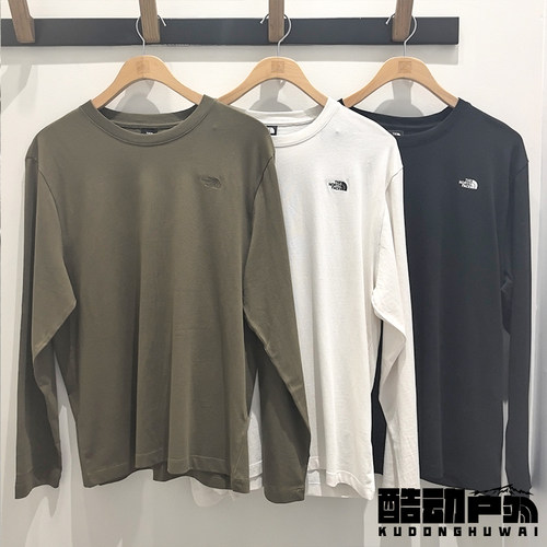 26秋冬新款TheNorthFace北面户外休闲透气纯棉运动长袖T恤男8KQ3
