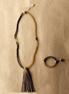 沉香木佛珠手串多圈DIY女款搭配