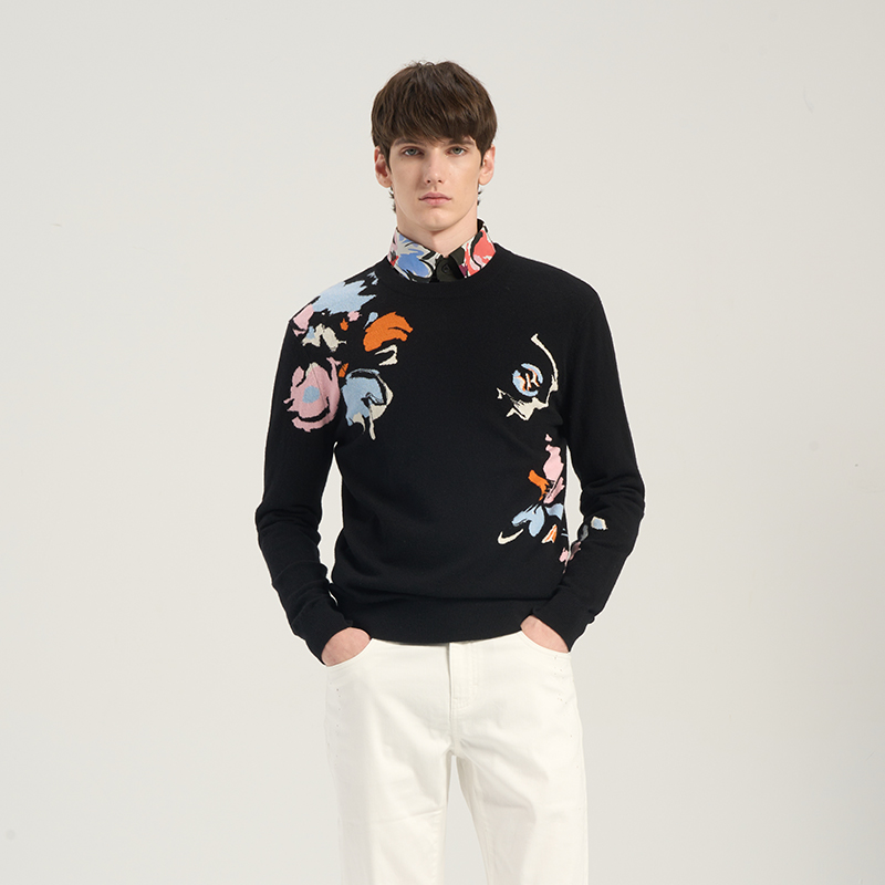 RARE威雅绵羊毛男士长袖毛衫