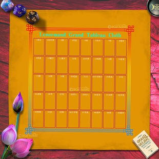 韦特塔牌罗绒布桌布雷诺曼推牌布Lenormand利诺曼Rana36宫位布40