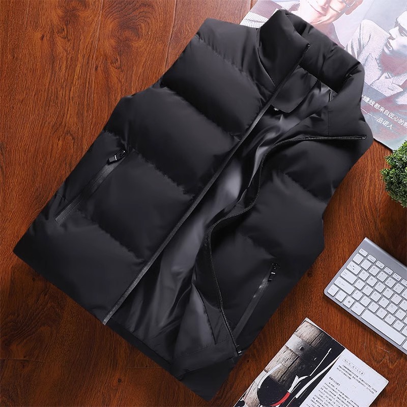 冬天大码羽绒棉服马甲男女款户外秋冬保暖背心无袖短款坎肩棉外套