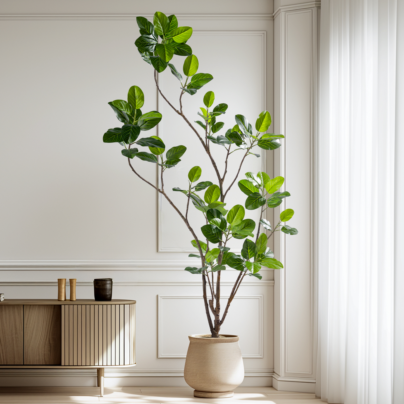 大型彷生绿植高端轻奢孟加拉榕树客厅落地摆件假绿植装饰彷真室内