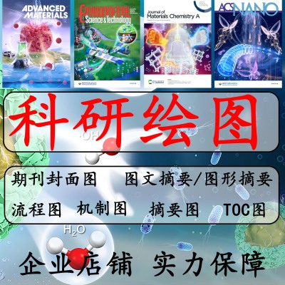 材料化学环境SCI科研绘图代画画图期刊封面图插画图形摘要机制图