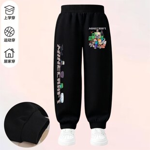 2026我的世界男童长袖纯棉t恤小学生A类MC末影人史蒂夫薄款衣服女