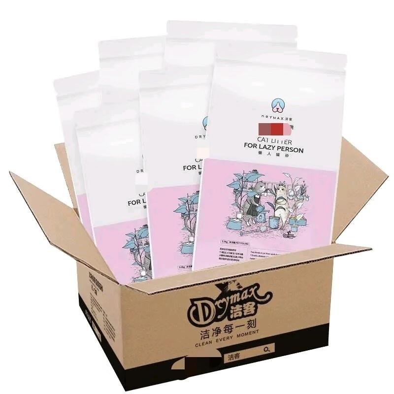 洁客(DRYMAX)洁客猫砂豆腐膨润土低尘奶香混合砂除臭结团懒人猫砂