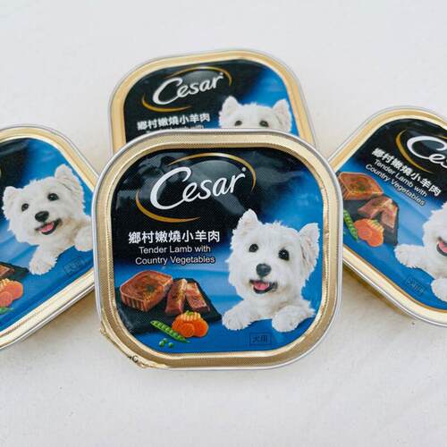 短云Cesar西莎西沙狗罐头主厨精致餐盒牛肉羊肉整箱24个 主厨乡村
