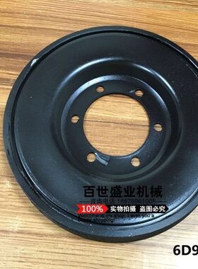 适用 挖掘机小松PC200-5-6小机头6D95发动机皮带轮平行胶 平衡块