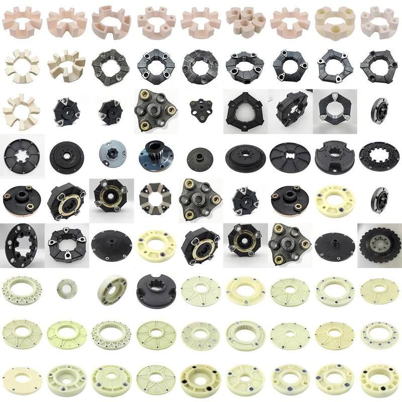 挖掘机压路机空压机碎石机连接胶联轴器连接器连接胶块总成