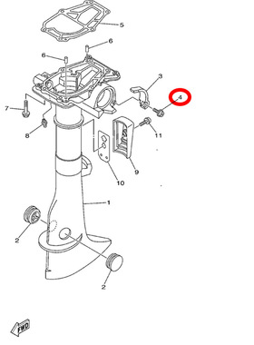4)翟墨雅马哈舷外机船外挂机橡皮艇十字槽盘头螺钉90159-05M12