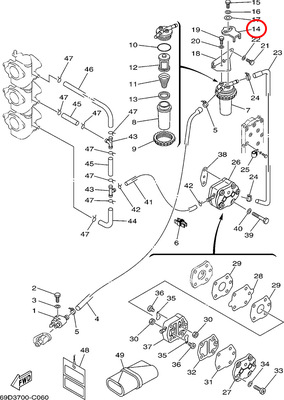 14翟墨雅马哈舷外机船外挂机燃油