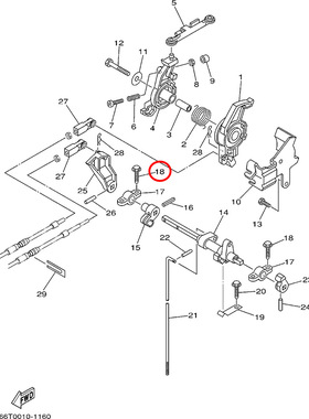 7)翟墨雅马哈舷外机船外橡皮艇冲锋舟六角法兰面螺栓90109-06M81