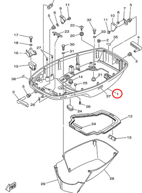 )翟墨雅马哈舷外机船外挂机橡皮艇冲锋舟底座6H3-42711-06-4D