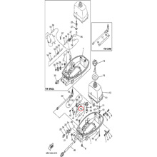 43)翟墨雅马哈舷外机船外挂机橡皮艇冲锋舟油管90445-09072