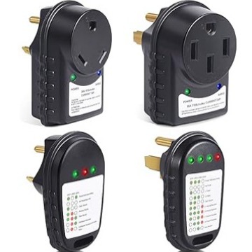 30A50A房车插座线路测试 电源线路测试电极错位检测 接地缺失检测