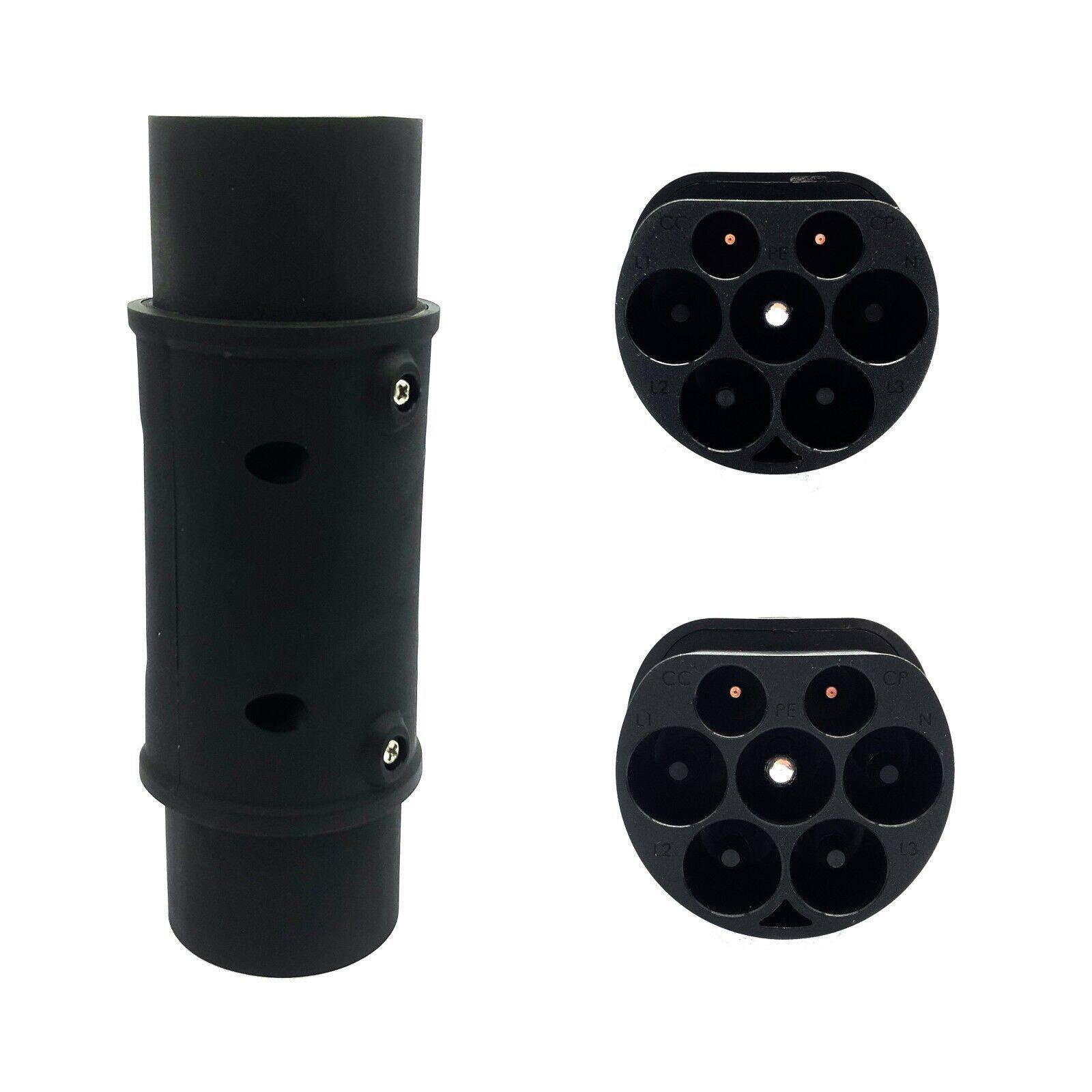 新能源充电桩转接头欧标转国标电动车2转适配器