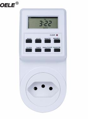 巴西120v 60hz周循环定时器开关插座时控开关plug in timr