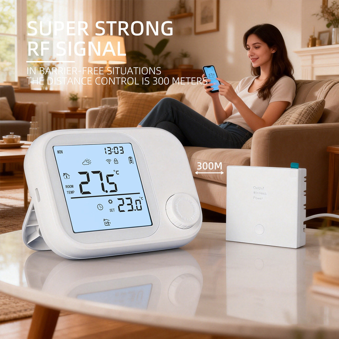 涂鸦智能WIFI壁挂炉温控器 手机远程线一对一壁挂炉温控器