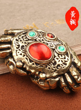 纯黄铜创意办公桌面工艺品茶宠