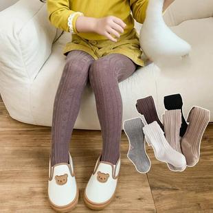 Baby Girl Tights Warm Leggings Kids Pants Solid Cotton Child