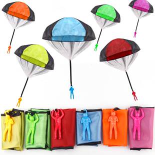 Outdoor Game Child Hand Throwing Parachute Flying Toy Tangle