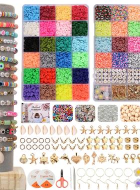 10000Pcs/Box 6mm Clay Bracelet Beads for Jewelry Making Kit
