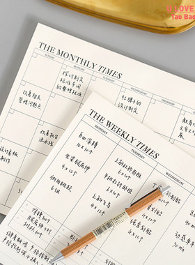 2024 agenda planner schedule notepad B5 60 sheets tearable n