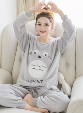 2022 winter ladies warm pajamas women pyjamas nightwear girl