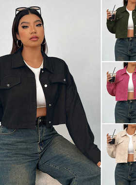 Autumn winter plus size women coat XL-4XL Fashion jacket外套