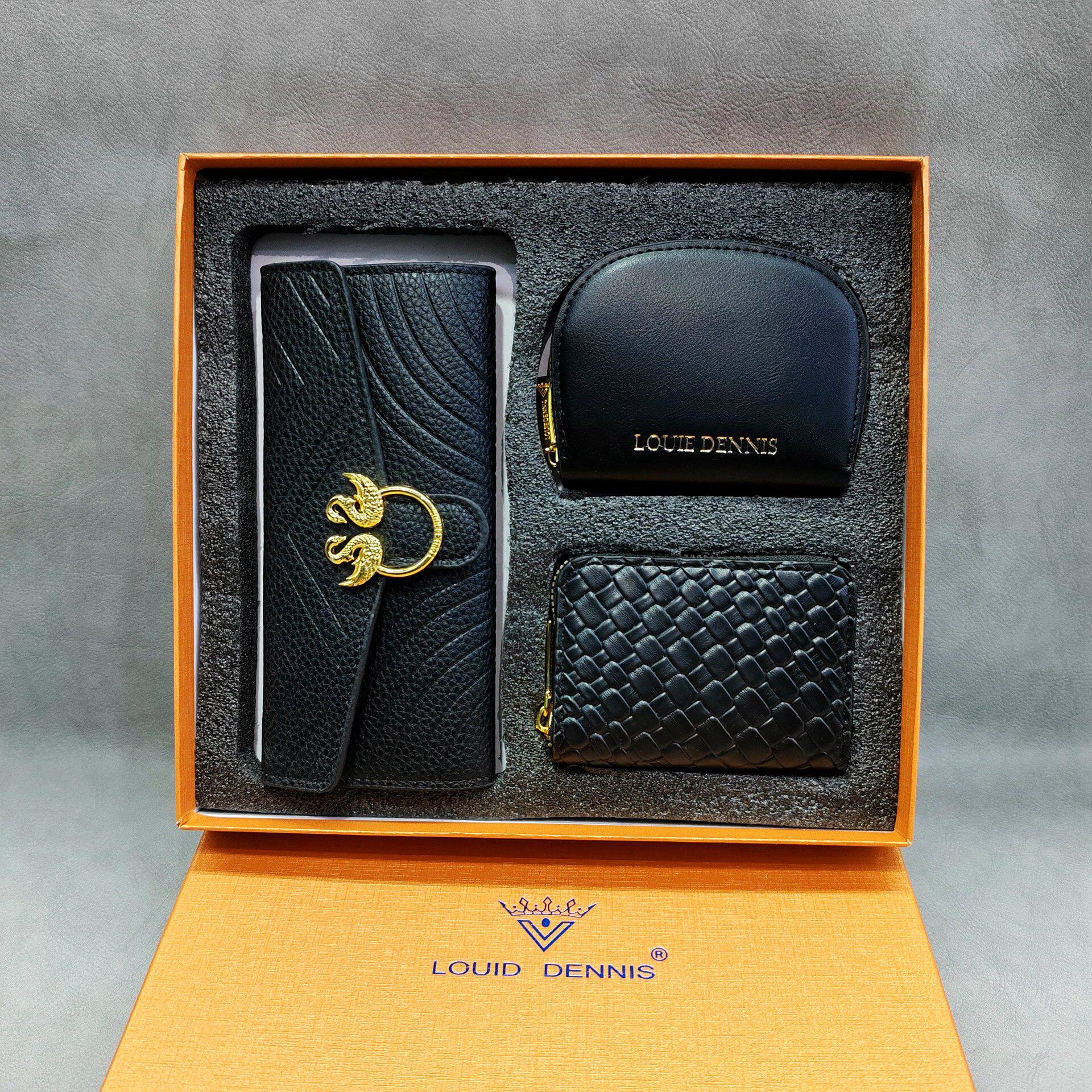 Luxury Wallet Women High Quality Purse Hand Bag Set Gift Box