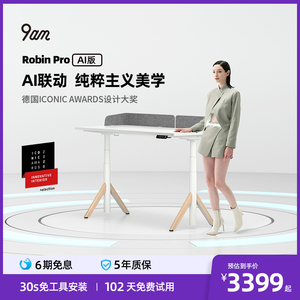 【团源专属】9am智能电动升降桌家用办公升降桌工作台AI米家款
