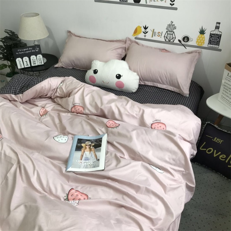 极速Nordic INS style simtple lMattice four sets of 1.8 solid