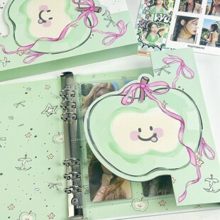 新款苹果猫咪异形全包磁吸盒卡册A5四宫格异形追星小卡活页收纳册