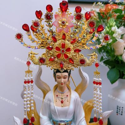 仙家凤冠头冠娘娘奶奶神像头饰